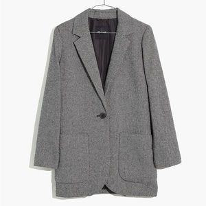 Madewell Herringbone Larson Blazer